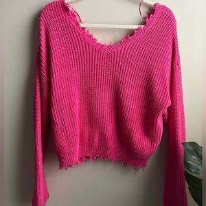 Hot pink sweater